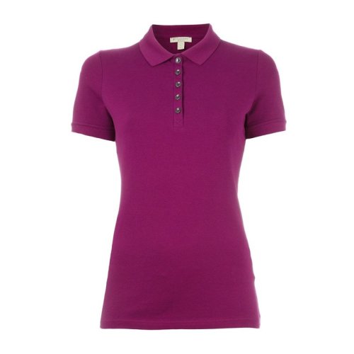 BURBERRY/博柏利  女裝 服裝 女士彈力棉珠地網(wǎng)眼布 女士短袖POLO衫