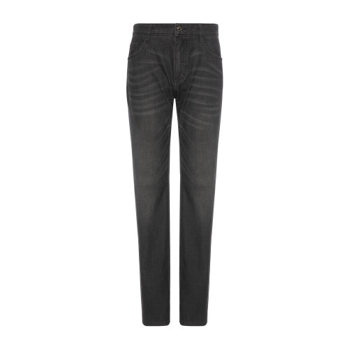 DIDIBOY/迪迪博邇時(shí)尚灰色男士牛仔褲顯瘦牛仔長(zhǎng)褲時(shí)尚貓須休閑褲簡(jiǎn)潔百搭褲裝21春夏新品牛仔褲深灰