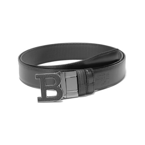 BALLY/巴利 【22秋冬新款】 男士牛皮可裁剪B字搭扣板扣式雙面皮帶腰帶3.5cm B BUCKLE 35 M L