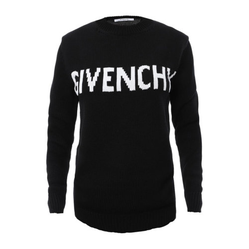 Givenchy 紀(jì)梵希  女裝 服裝 黑色棉質(zhì)時尚LOGO標(biāo)識休閑針織衫 女士毛衣