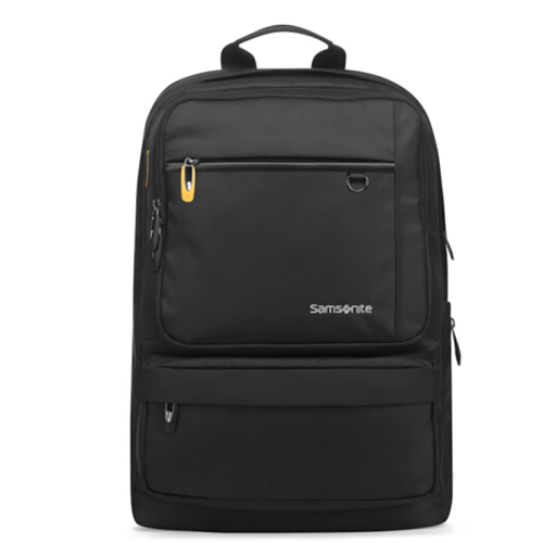Samsonite/新秀麗 雙肩包14寸商務(wù)背包筆記本包 ,情侶休閑包旅行包36B黑色  織物/配皮 SH