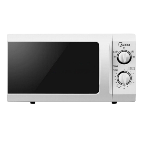 Midea/美的微波爐M1-211A21L白色機(jī)械版轉(zhuǎn)盤加熱定時(shí)功能旋鈕式微波爐