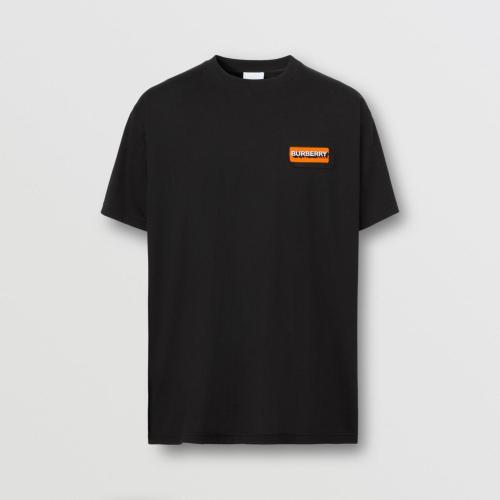  BURBERRY 22年秋冬 男士 徽標(biāo)嵌花棉質(zhì)寬松 T 恤衫 80572511
