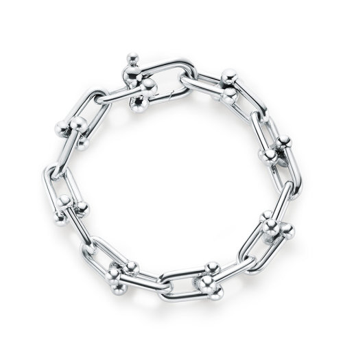 Tiffany & Co./蒂芙尼  Tiffany City HardWear系列 925銀鏈式手鏈GRP09537