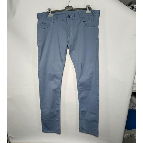 Emporio Armani/安普里奧阿瑪尼 淺藍色男士長褲（瑕疵折扣）