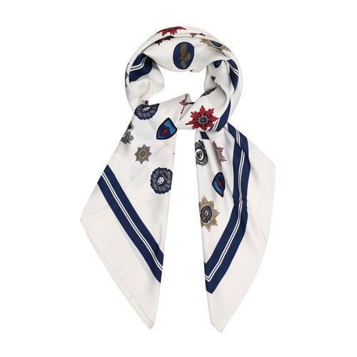 AlexanderMcQueen/亞歷山大麥昆 男士桑蠶絲圍巾4294724001Q9268