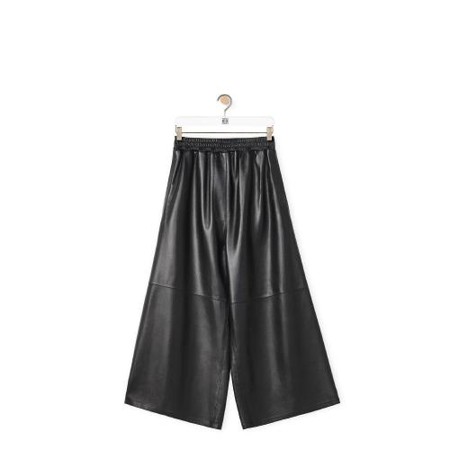  LOEWE羅意威 22年秋冬 女士 休閑褲 Cropped trousers in nappa S359Y54L11-1100