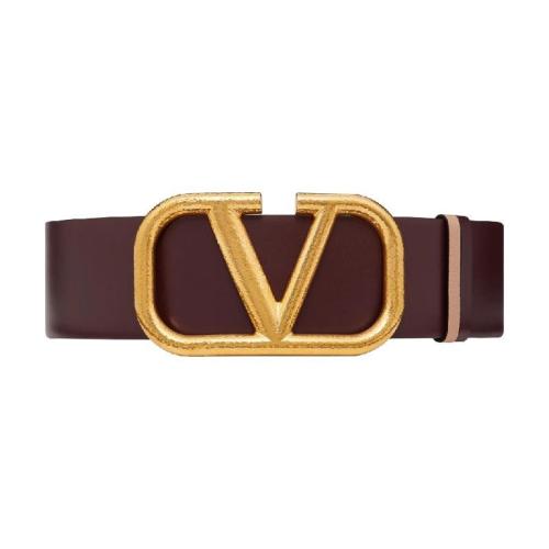  VALENTINO華倫天奴 22年秋冬 女士 腰帶 CEINTURE RéVERSIBLE VLOGO SIGNATURE EN VEAU GRAIN 預(yù)定商品1-3周發(fā)貨