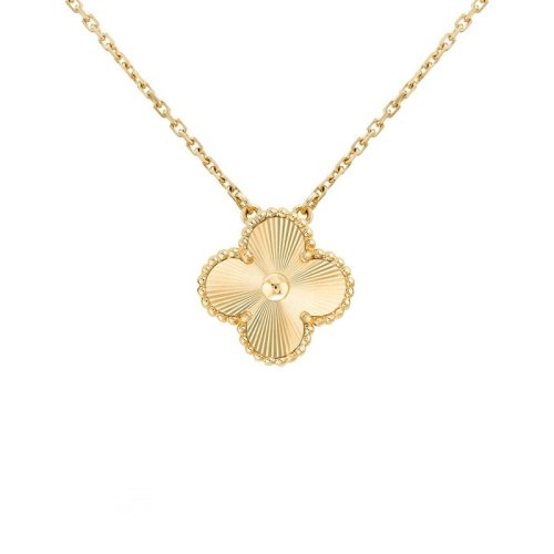Van Cleef & Arpels/梵克雅寶 經(jīng)典款Alhambra 女士復古金色四葉草項鏈 VCARP4KL00