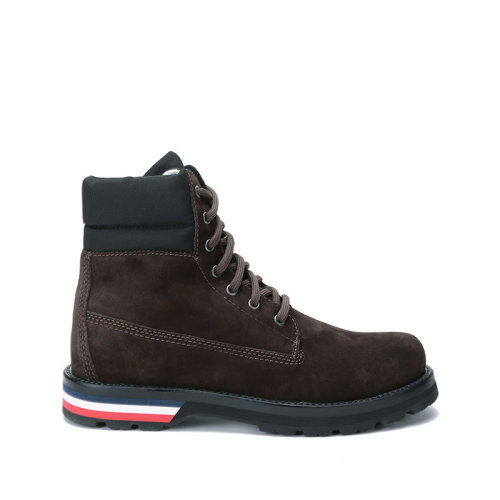 Moncler/蒙克萊 男士絨面革/織物VANCOUVER系帶靴子短靴 4F70000 02SYC