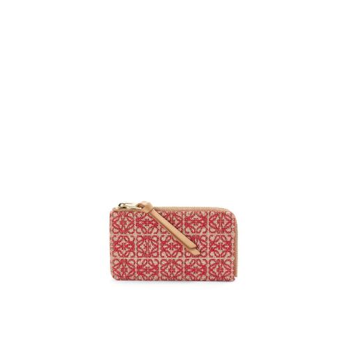  LOEWE羅意威 22年秋冬 女士 卡包 Coin cardholder in jacquard and calfskin C604Z40X02-7653