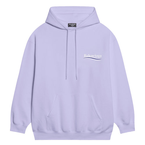 Balenciaga/巴黎世家  男士紫色抓絨中號(hào)版型連帽衫衛(wèi)衣600583TKVI93072