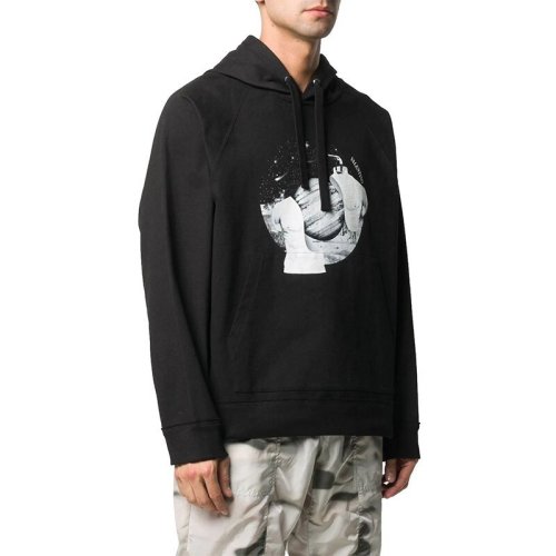  Valentino/華倫天奴 男士黑色棉質(zhì)衛(wèi)衣 TV3MF08S 60Q 18Q PLFSX