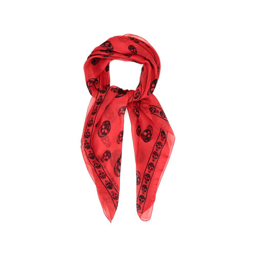 AlexanderMcQueen/亞歷山大麥昆 女士桑蠶絲圍巾絲巾 557717 3052Q