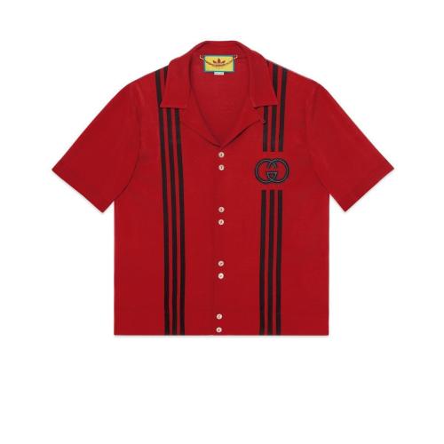  GUCCI古馳 22年秋冬 男士 adidas x Gucci聯(lián)名系列襯衫 696241 XKCIH 6429