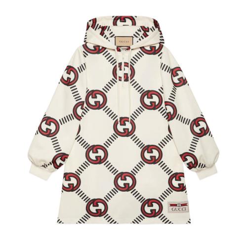  GUCCI古馳 22年秋冬 女士 互扣式雙G平紋針織連衣裙 681269 XJD1H 9118