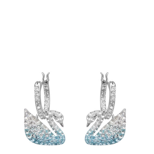 Swarovski 施華洛世奇 女士耳飾 藍(lán)色水晶漸變天鵝 耳環(huán)5512577