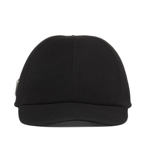 PRADA/普拉達(dá) 秋冬 男士黑色毛氈棒球帽2HC249_2DUF_F0002