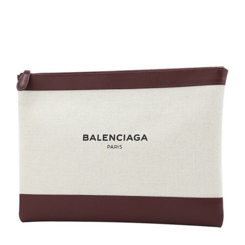 Balenciaga/巴黎世家 女士 百搭 拉鏈開合帆布手拿包 420407AQ37N1080 HJH0015X