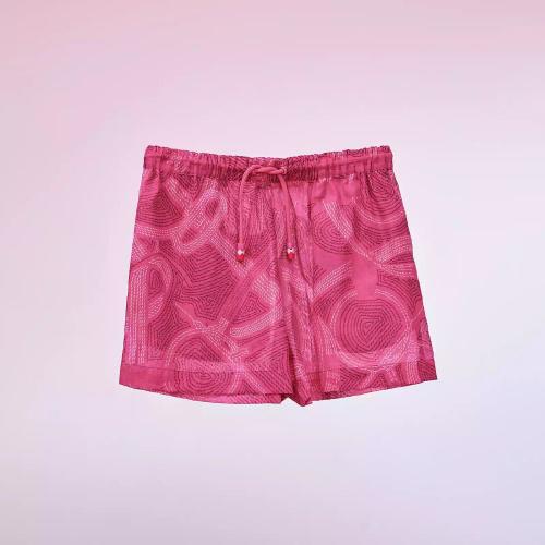  HERMES愛(ài)馬仕 22年秋冬 女士 短褲 Mini-short de plage imprime ??Eperon d%26s;Or?? H2H34