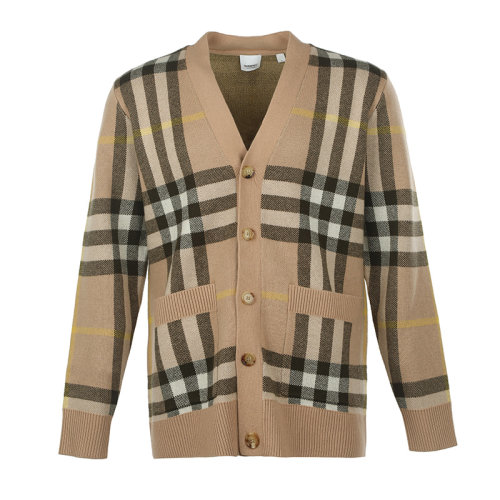 BURBERRY/博柏利男士格紋針織衫毛衣開衫8054098