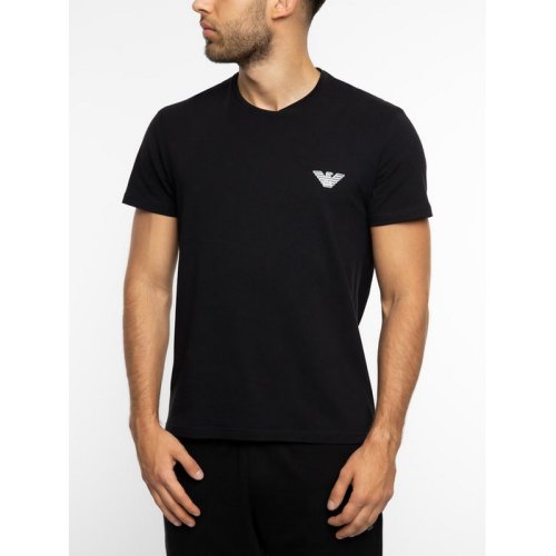  Emporio Armani/安普里奧阿瑪尼 男士黑色棉質(zhì)短袖T恤 110853-9 P525 0020 PLFSX