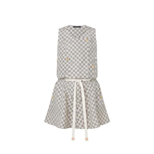  LV路易威登 22年秋冬 女士 連衣裙 BY THE POOL 腰部抽繩無袖連衣裙 1A8RE0 1A8RDZ 1A8RDY 1A8