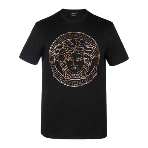 VERSACE/范思哲 男士短袖T恤 男士棉質(zhì)圓領(lǐng)短袖T恤 A77987 A201952