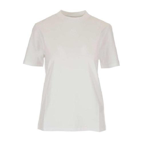  BURBERRY/博柏利 白色專屬標識刺繡圖案棉質(zhì)質(zhì)短袖T恤 80419661