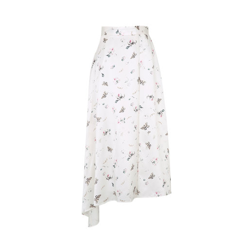 bifubyxingchen/彼伏海棠蛺蝶蝴蝶真絲半裙女士半身裙