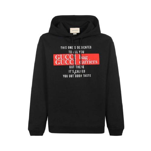  GUCCI/古馳 男士黑色時尚連帽衛(wèi)衣 681220-XJD1D-1152 PLFSX