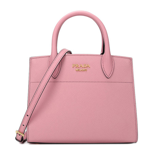 PRADA/普拉達(dá)  女包女士粉色皮革時(shí)尚百搭品牌字母單肩手提包  1BA071-OOF2EVU-F0MY4