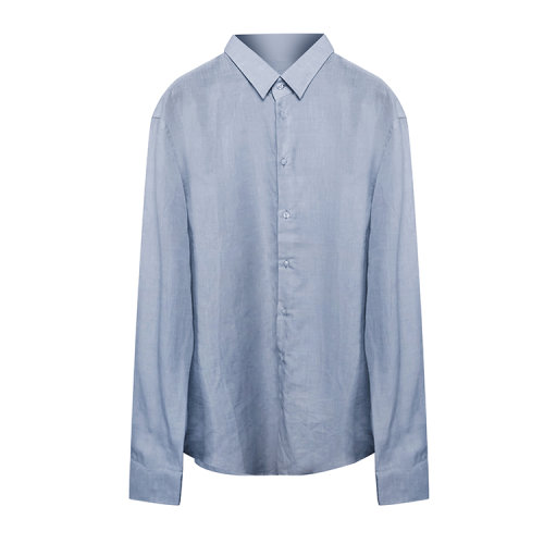 Emporio Armani/安普里奧阿瑪尼 男士藍(lán)色襯衫 R1CA9T R111C 701（瑕疵折扣）