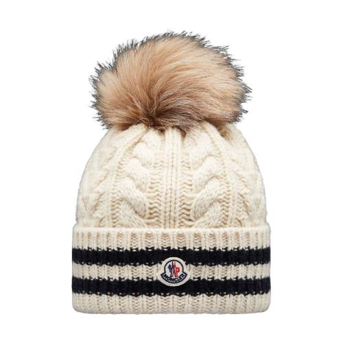  MONCLER蒙可蒙克萊 22年秋冬 女士 帽子 Beanie with Pom Pom H20933B00023M2079034