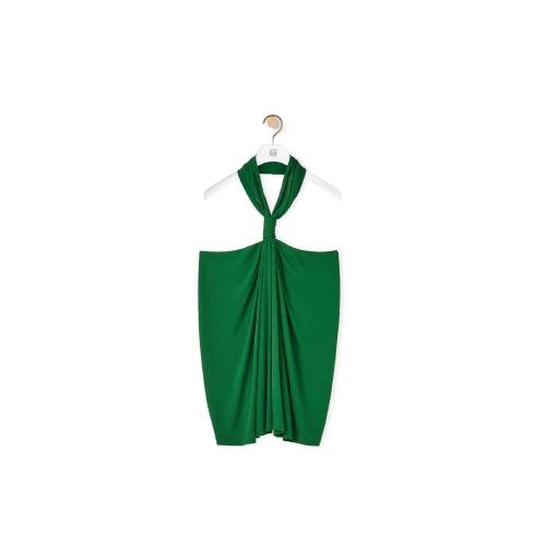  LOEWE羅意威 22年秋冬 女士 短袖襯衫 Halterneck top in viscose crepe jersey S359Y07X23-42