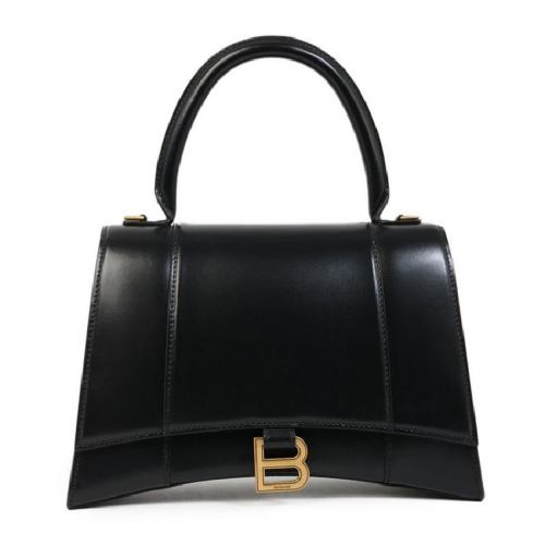 Balenciaga/巴黎世家 女士黑色皮革手提包 6196681QJ4M1000 PLSX