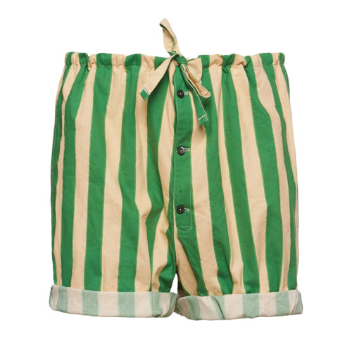 PRADA/普拉達 22年早春新款 男士綠色印花棉質百慕大短褲SPH173_10EM_F0089_S_221