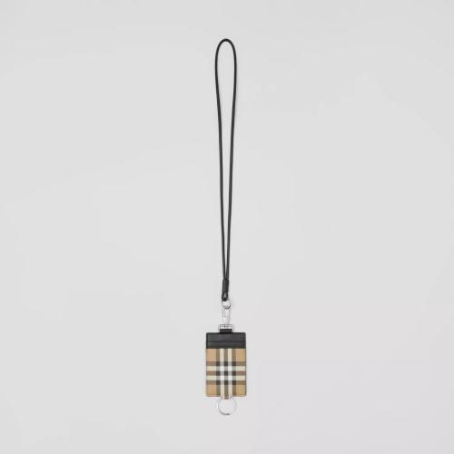  BURBERRY 22年秋冬 男士 Vintage 格紋掛帶卡片夾 80644571