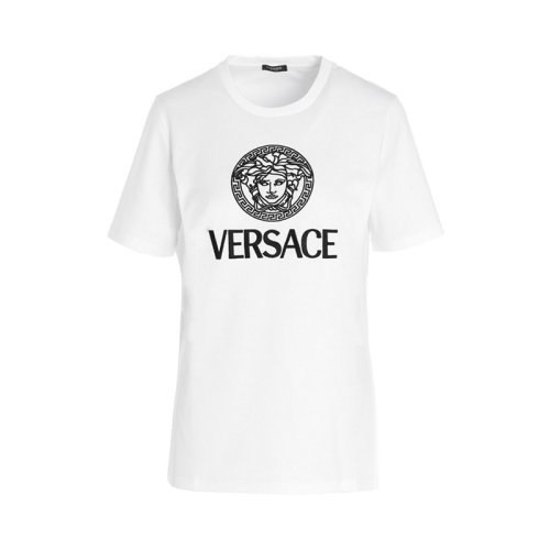  VERSACE/范思哲 女士白色棉質(zhì)短袖T恤 1001531 1A01178 2W020 PLFSX