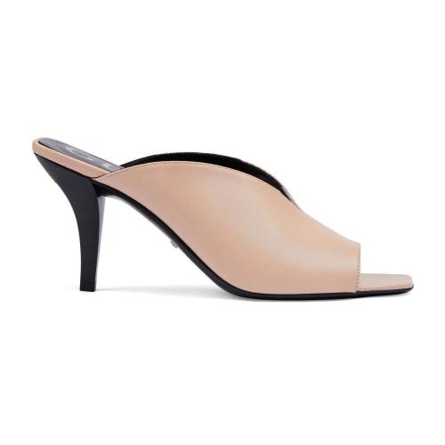  GUCCI古馳 22年秋冬 女士 女士中跟露趾淺口鞋 695309 C9D00 6705