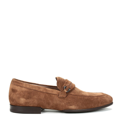 Salvatore Ferragamo/菲拉格慕 男士RAION系列絨面革樂福鞋皮鞋 0736408