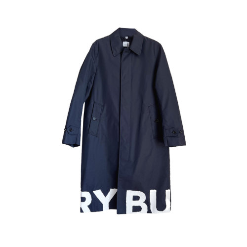 Burberry 博柏利 男士字母logo風衣 黑色