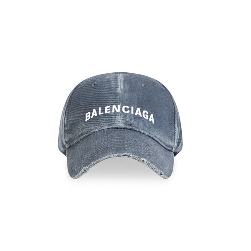 Balenciaga/巴黎世家 22年秋冬新款 女士灰色純棉正面Logo棒球帽鴨舌帽673319410B20117