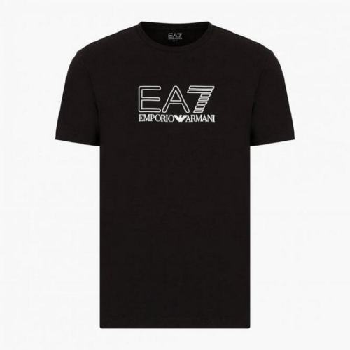  ARMANI/阿瑪尼 阿瑪尼 男士黑色棉質(zhì)短袖T恤 3LPT81 PJM9Z 1200 PLFSX