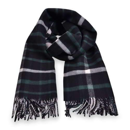 BURBERRY/博柏利秋冬加厚經典格紋中性流蘇長款羊毛圍巾披肩200*5040583591【禮盒包裝】