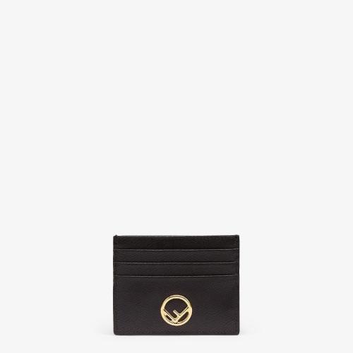  FENDI芬迪 22年春夏 女士 卡包 黑色平口皮質(zhì)卡包 8M044_18BF0KUR