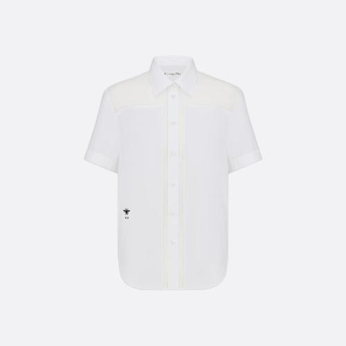  DIOR迪奧 22年秋冬 女士 短袖襯衫 輕薄短袖襯衫 241B34A6133_X0200