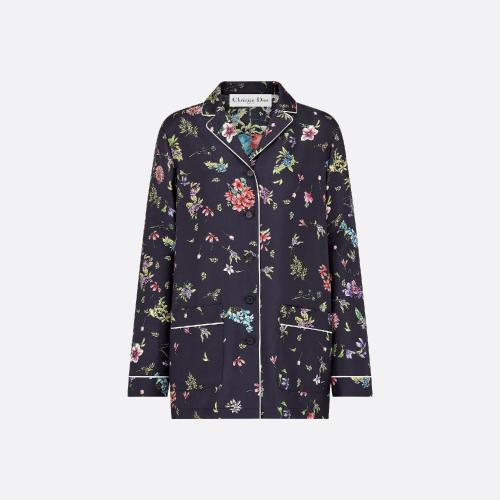  DIOR迪奧 22年秋冬 女士 長(zhǎng)袖襯衫 Dior Chez Moi 襯衫 241V33A6845_X5885