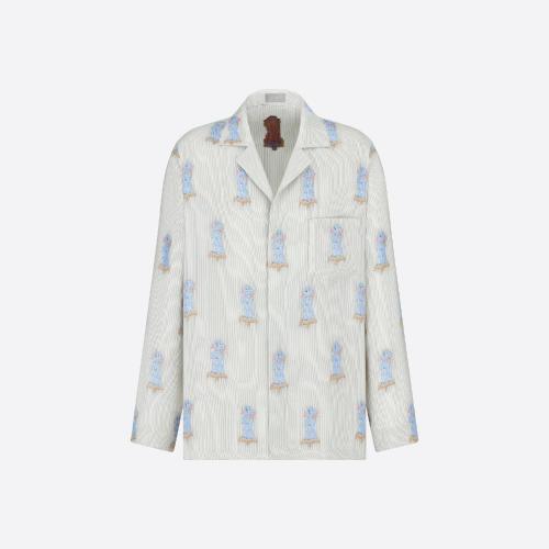  DIOR迪奧 22年秋冬 男士 短袖襯衫 睡衣 243B564B660B_C880