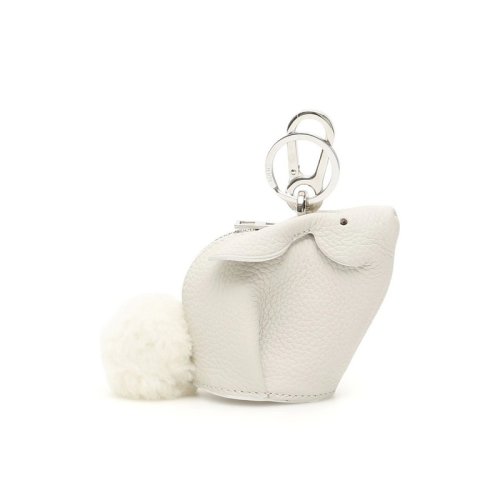  LOEWE/羅意威 女士白色皮革鑰匙包 19912T40-1950 PLSX